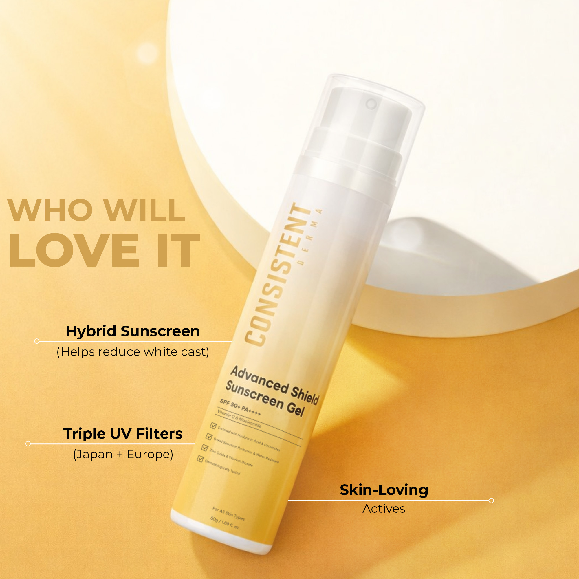 Advanced Shield Sunscreen Gel SPF 50+ - Image 2