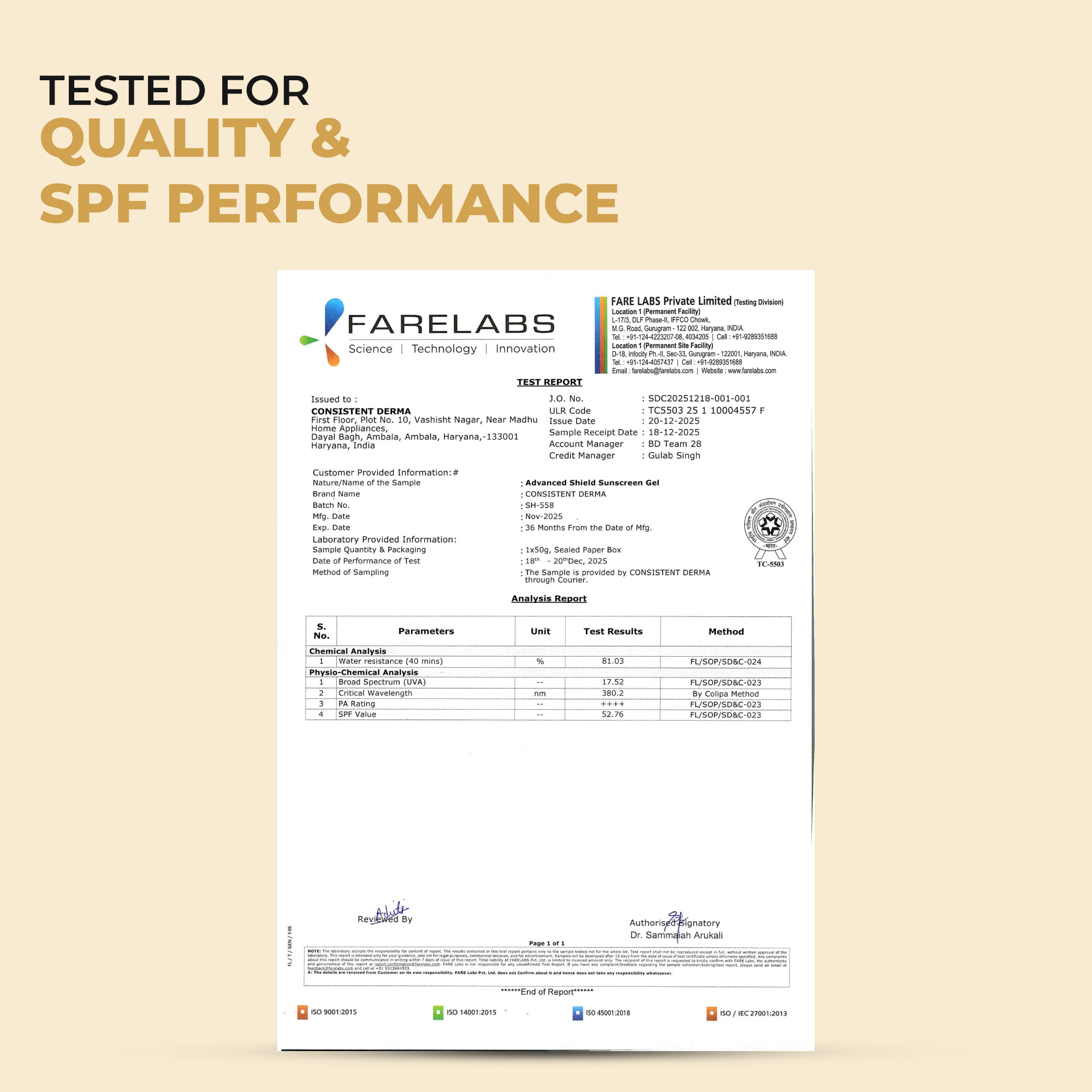 Advanced Shield Sunscreen Gel SPF 50+ - Image 8